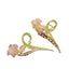 Sweet Gardenia Pearl Inlay Metal Hair Claw Clip for Women