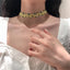 Sweet Floral Lace Embroidered Choker Necklace for Women