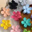 Sweet Matte Flower Resin Hair Claw Clip for Women