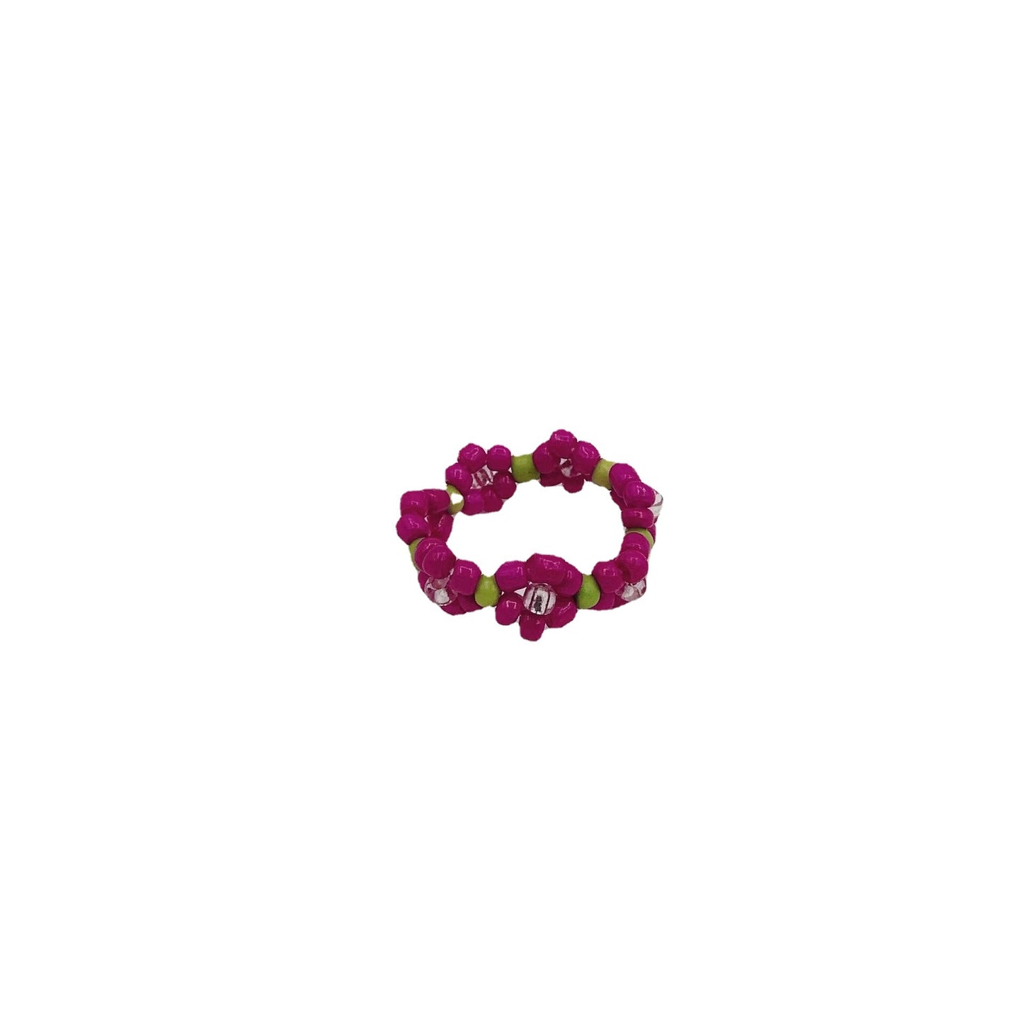 Sweet Flower Seed Bead Colorful Women's Rings