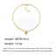 Sweet Geometric Freshwater Pearl Heart Pendant 18k Gold Plated Necklace