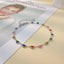 Sweet Heart Shape Colorful Enamel Stainless Steel Women's Anklet