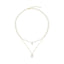 Sweetheart Pearl Rhinestone Layered Necklace for Women