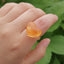 Sweet Heart Candy Color Transparent Resin Rings