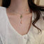 Sweet Korean Style Pearl Flower Pendant Necklace - Elegant Summer Statement Choker