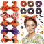 Sweet Pumpkin Skull Halloween Cross Knot Hair Band