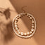 Sweet Round Imitation Pearl Alloy Beaded Double Layer Women's Necklace