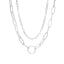 Sweet Simple Vintage Circle Alloy Layered Women's Necklace Set