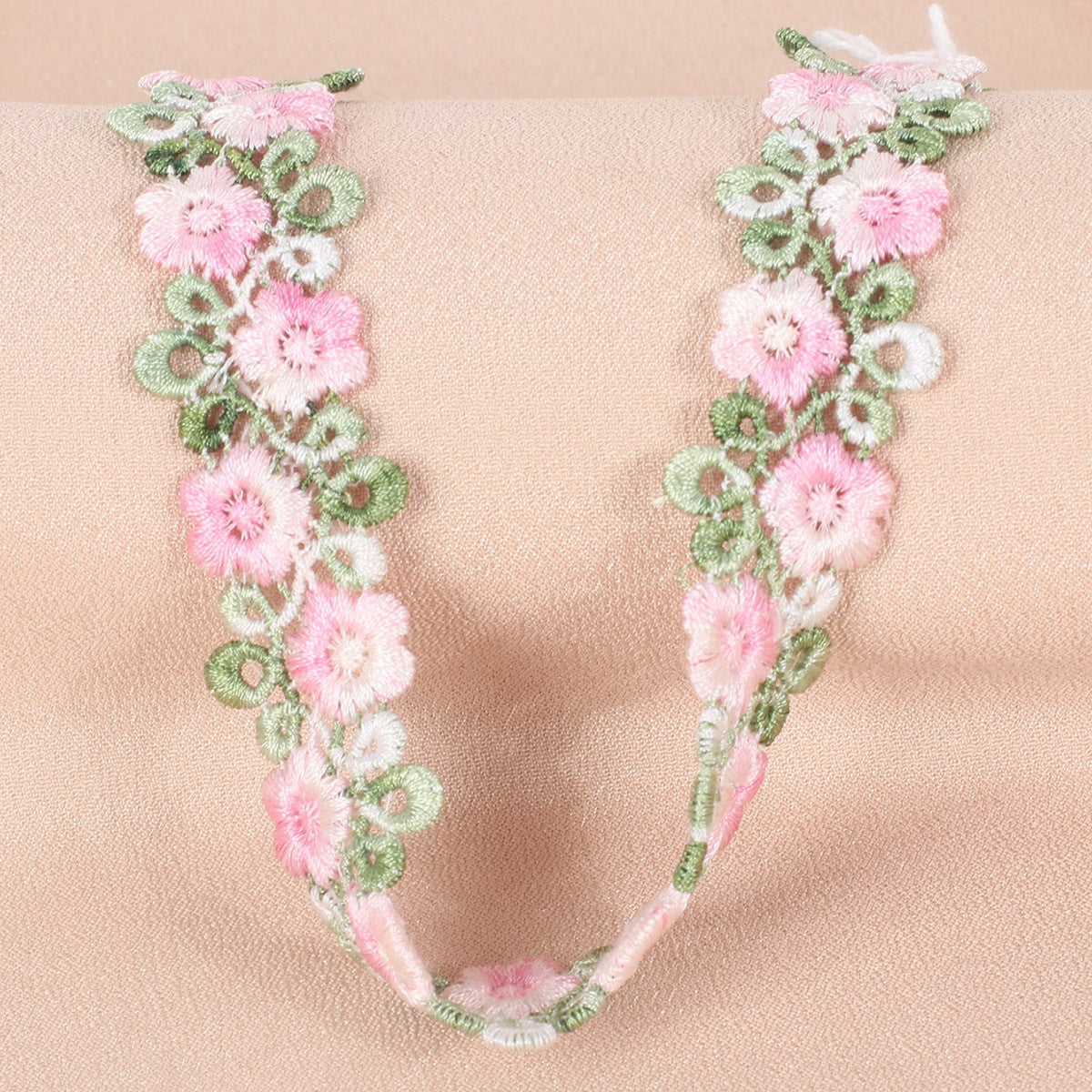 Sweet Floral Lace Choker Necklace Set for Women