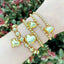 Sweet Heart Shape 18k Gold Plated Copper Bead Bracelet