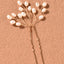 Sweet Solid Color Alloy Hairpin with Handmade Beaded Pearl Bridal Hair Accessories