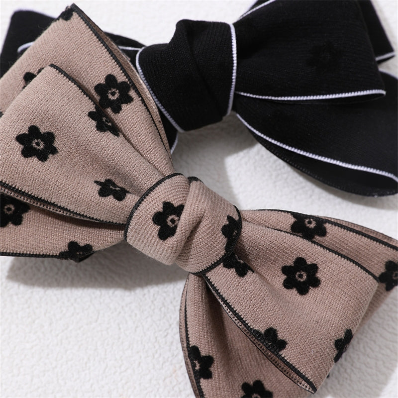 Sweet Solid Color Bow Knot Hair Clip - European & American Fashion Women's Hairpin Accessories