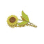 Sunflower Rhinestone Alloy Hair Claw Clip