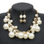 Elegant Geometric Imitation Pearl Clavicle Necklace
