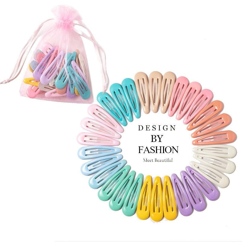 Simple Candy Color Hairpin Set - DIY Hair Accessories Wholesale