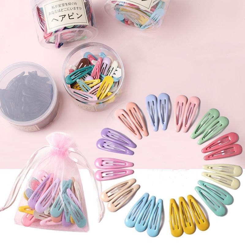 Simple Candy Color Hairpin Set - DIY Hair Accessories Wholesale