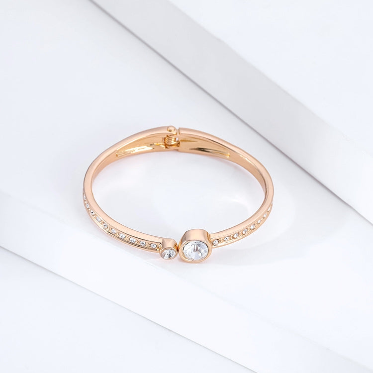 Thin Edge Minimalist Round Head Diamond Bracelet