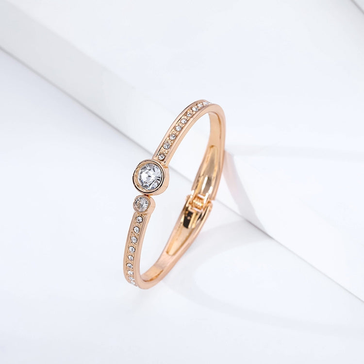 Thin Edge Minimalist Round Head Diamond Bracelet