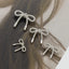 Thin Edges Hollow Bow Alloy Metal Button for Sweater and Coat DIY Accessories