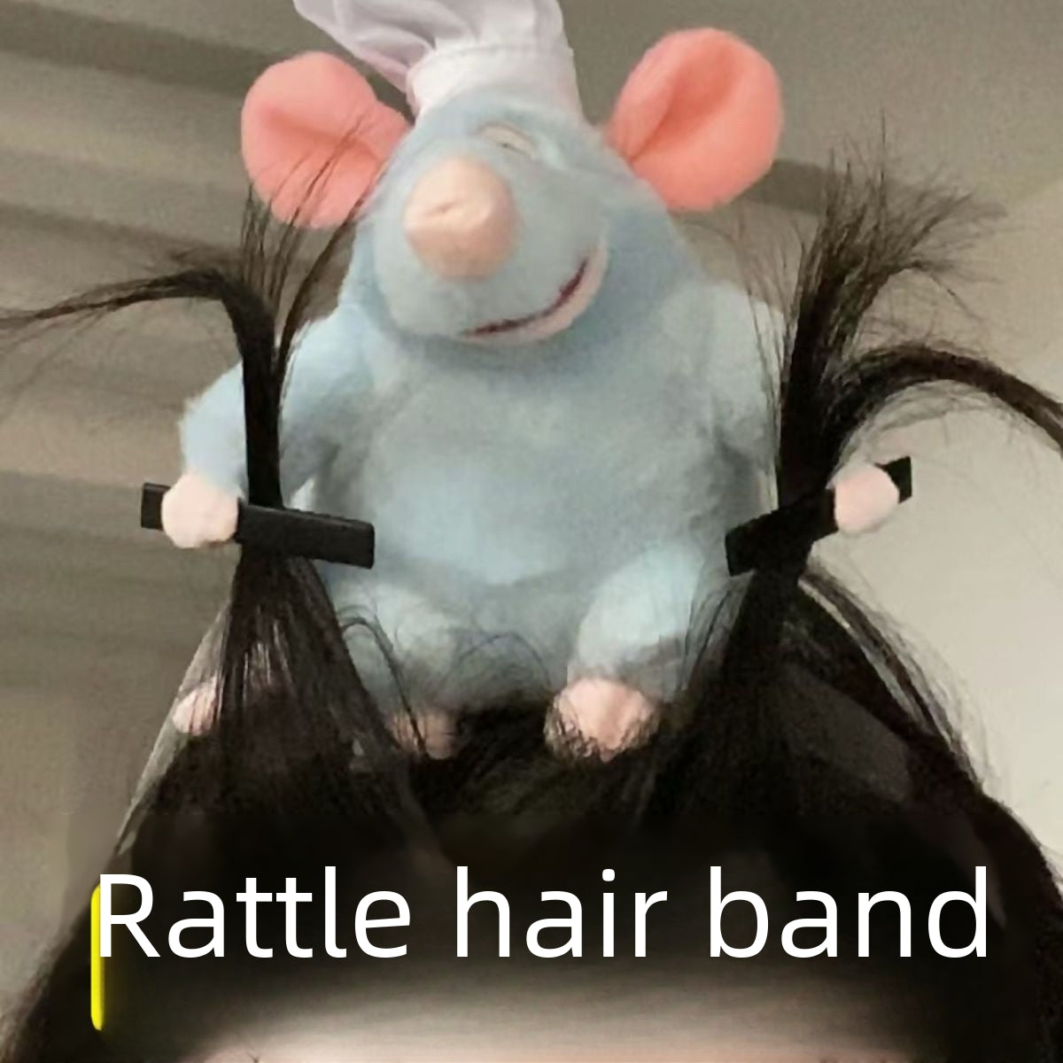 Ratatouille Cartoon Plush Doll Headband - Handmade Wide-brimmed Hair Accessory