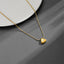 18K Gold Plated Titanium Steel Fan Shell Pendant Necklace