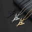 Titanium Steel Hip-Hop Scissors Comb Pendant Necklace for Hairstylists