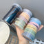 Velvet Fabric Elastic Hair Bands - Seamless Ice Cream Color Set