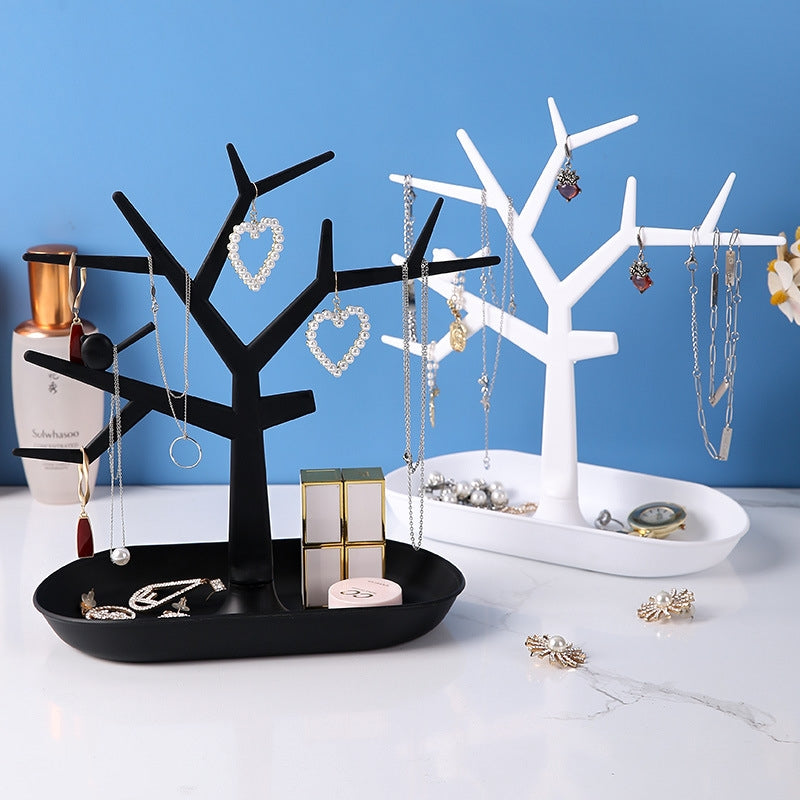 Tree-Shaped Deer Antler Jewelry Display Stand and Organizer