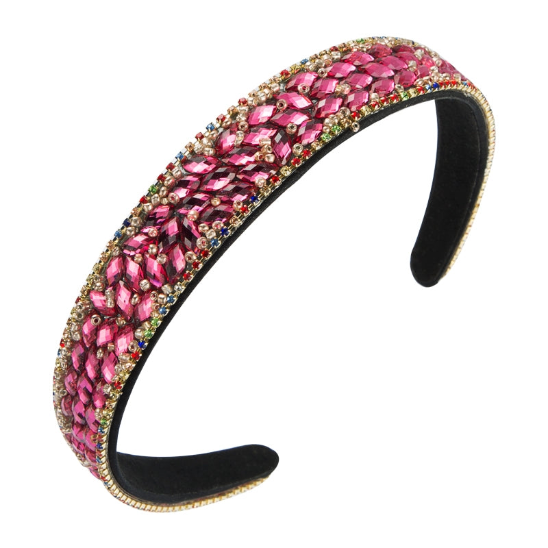 Trendy Colorful Rhinestone Hairband for Women