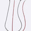 Two-Piece Colorful Black Glasses and Mask Chain Set