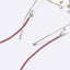Two-Piece Colorful Black Glasses and Mask Chain Set