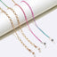 Two-Piece Colorful Gold Glasses and Mask Chain Set