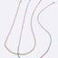 Two-Piece Colorful Gold Glasses and Mask Chain Set