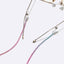 Two-Piece Colorful Gold Glasses and Mask Chain Set