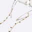 Two-Piece Leaf Disc Gold Glasses and Mask Chain