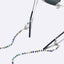 Two-Piece Stainless Steel Crystal Glasses and Mask Chain