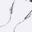 Two-Piece Stainless Steel Crystal Glasses and Mask Chain