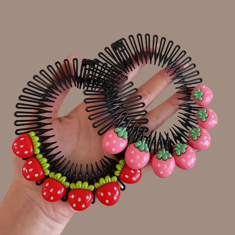 Unisex Cute Animal Fruit Resin Hair Comb for Baby and Girls