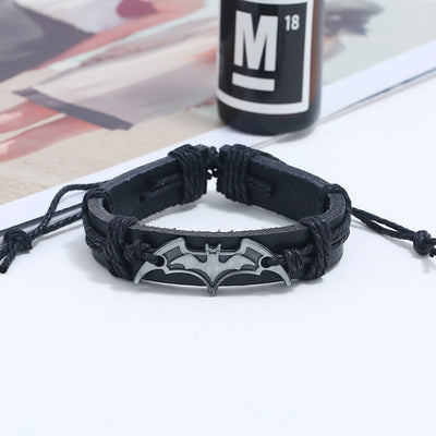 Unisex Geometric Leather Bat Shape Bracelets & Bangles - Cowhide Hand Ornaments Wholesale