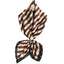 Unisex Geometric Polyester Satin Scarf with Letter Stripes 90cm