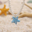 Vacation Beach Starfish Imitation Pearl Beaded Necklace for Women