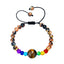 Turquoise Tiger Eye Beaded Couple Bracelets with Handmade Macrame