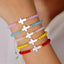 Vacation Cross Crystal Shell Copper Bracelets for Women