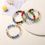 Ethnic Style Geometric Crystal Beaded Multicolor Unisex Bracelet