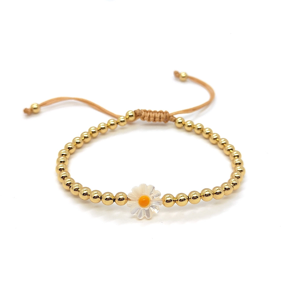 Layered Boho Colorful Soft Clay Beaded Natural Freshwater Pearl 18k Gold Plated Women's Bracelet