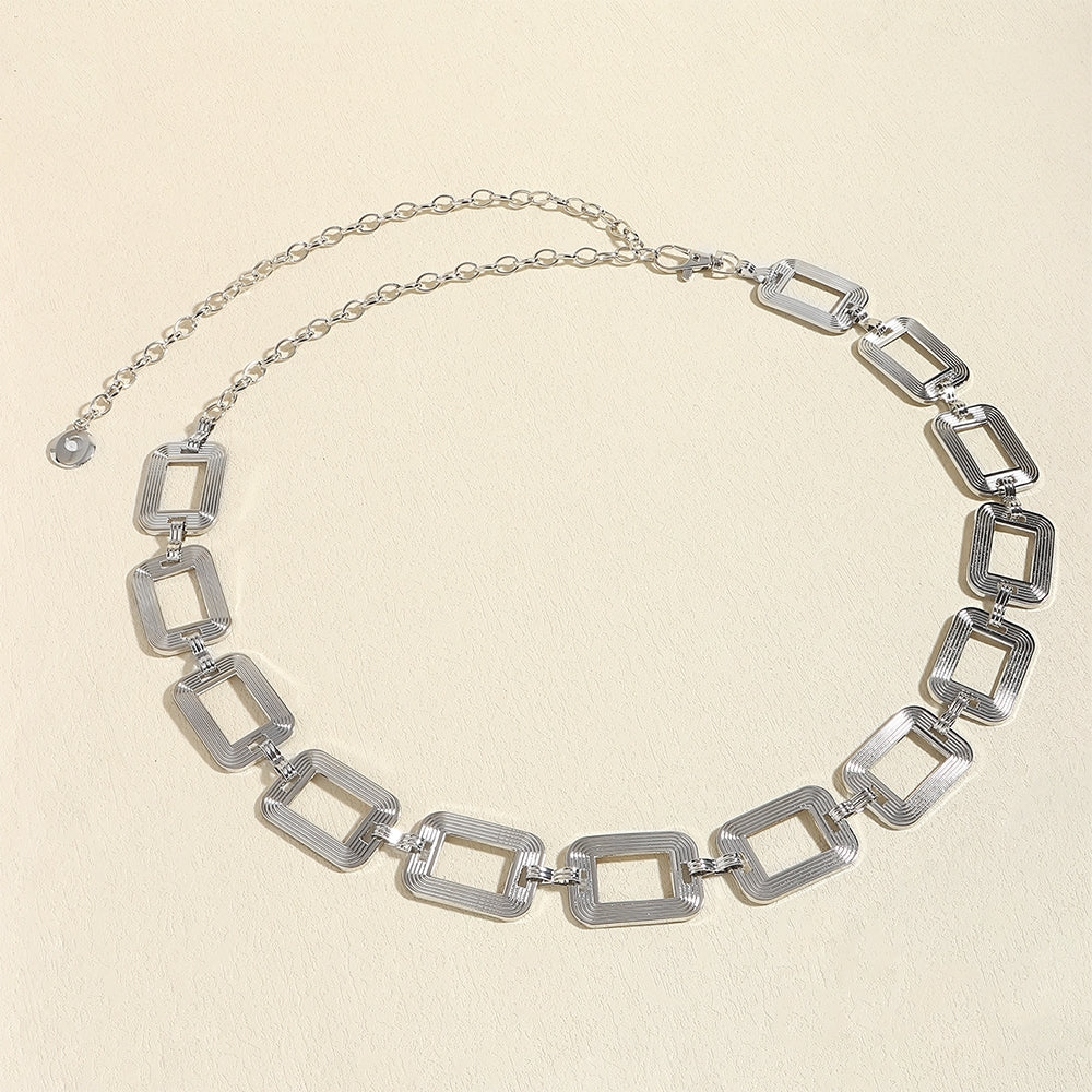 Modern Alloy Tassel Chain Belt for Women - Minimalist Style Fashion Accessory