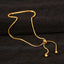 Vacation Unisex 18k Gold Plated Titanium Steel Snake Chain Anklet