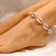 Handmade Korean Wax Cord Shell Anklet for Women - Beach Inspired Jewelry