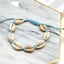 Handmade Korean Wax Cord Shell Anklet for Women - Beach Inspired Jewelry