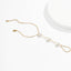 Minimalist Pearl & Bead Copper Bracelet with Zircon Love Chain